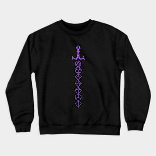 Purple Polyhedral Seven Dice Set Tabletop RPG Addict Crewneck Sweatshirt